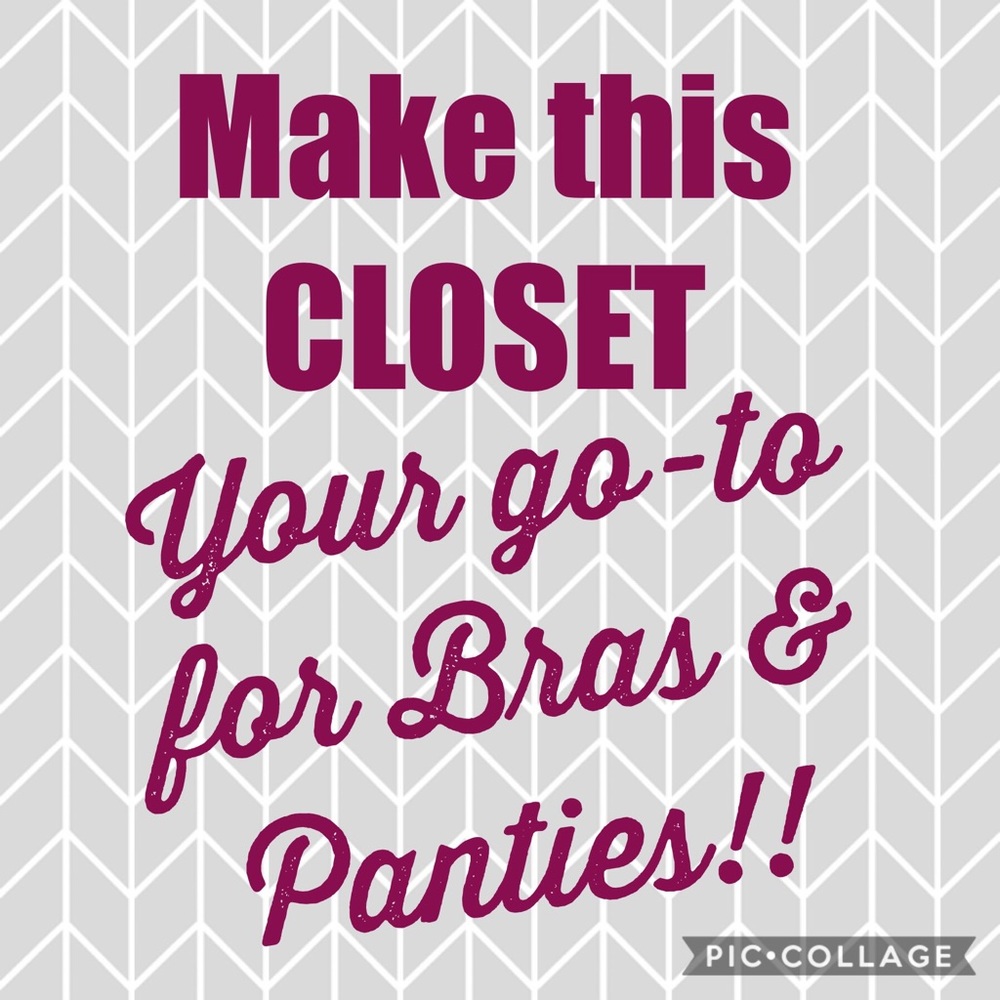 Lots of options!! Get your bras and panties here!